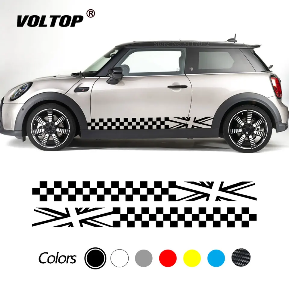 

2 шт., автомобильные наклейки на дверь и боковые полосы