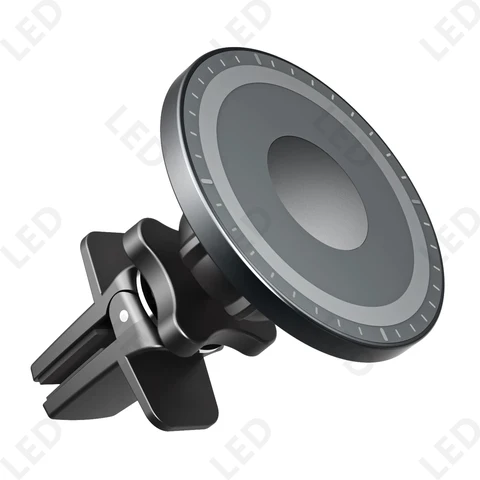 Автомобильное крепление Magsafe, магнитный автомобильный держатель для телефона с зажимом 360° °   Крепление для сотового тел...