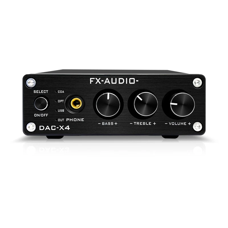 

FX-AUDIO DAC-X4 Headphone Amplifier 24BIT 192KHz HIFI MAX97220 USB Digital Optical Coaxial PC-USB DAC Amplifier Decoder Audio