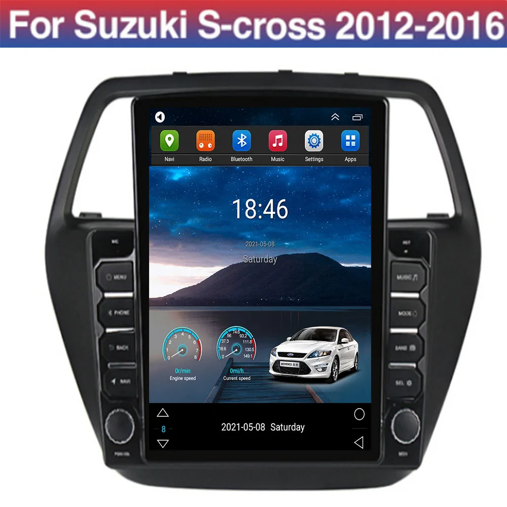 

For Tesla Style 2 Din Android 12 Car Radio for Suzuki SX4 2 S-Cross 2012 - 2036 Multimedia Video Player GPS Stereo Carplay RDS