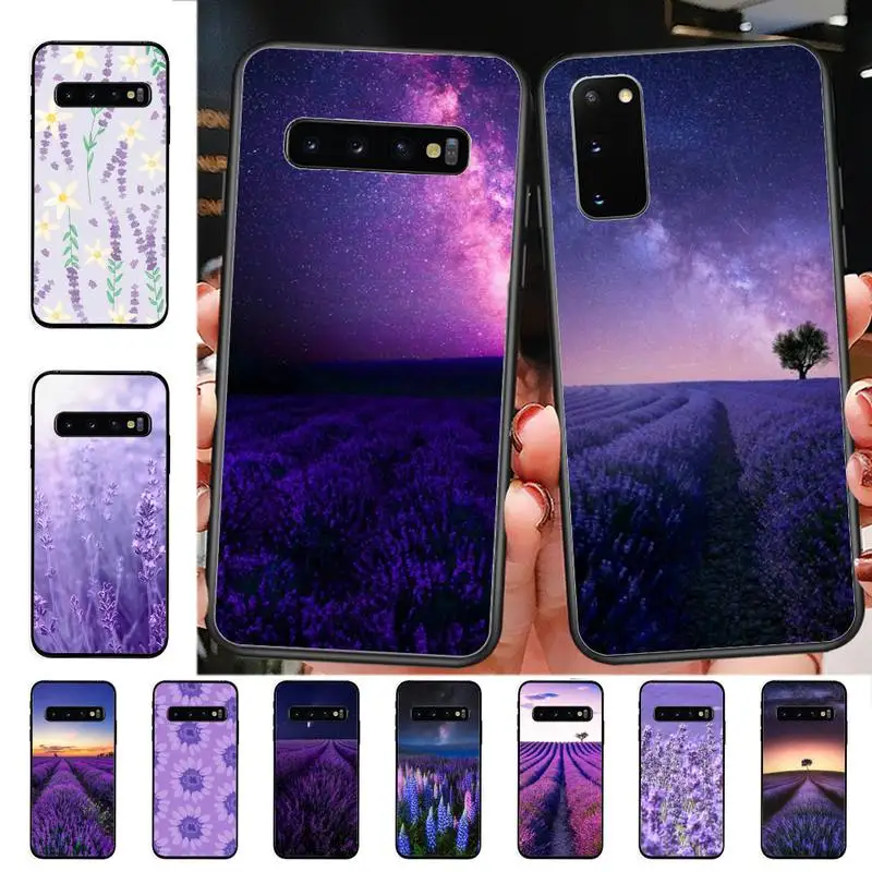 

Lavender Flower Phone Case For Samsung S 9 10 20 21 22 23 30 23plus lite Ultra FE S10lite Fundas