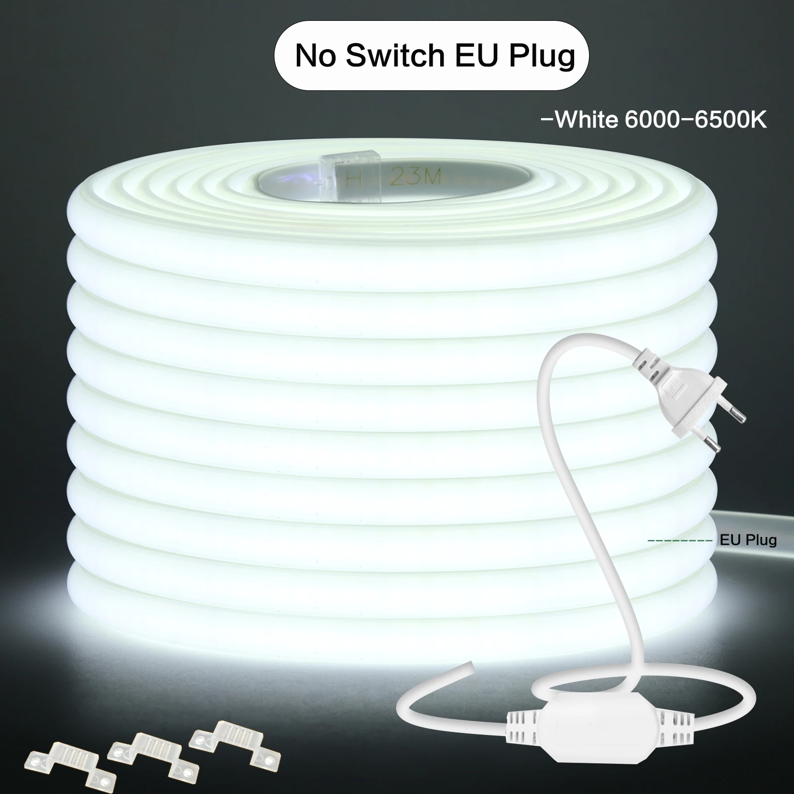 

KISUFU Светодиодная лента COB 220В белая 288LED/м