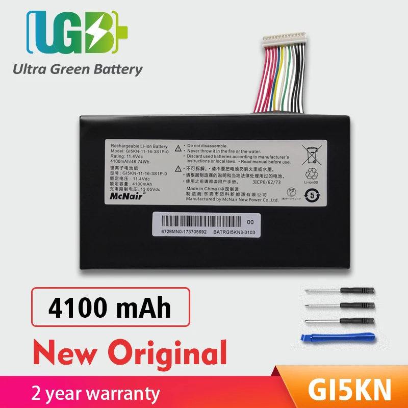 

UGB, новый оригинальный телефон, Φ Z7-KP7GT Аккумулятор для Clevo GI5KN-00-13-3S1P-0 KP7D2 GI5KN KP5GC T50ti GI5L00