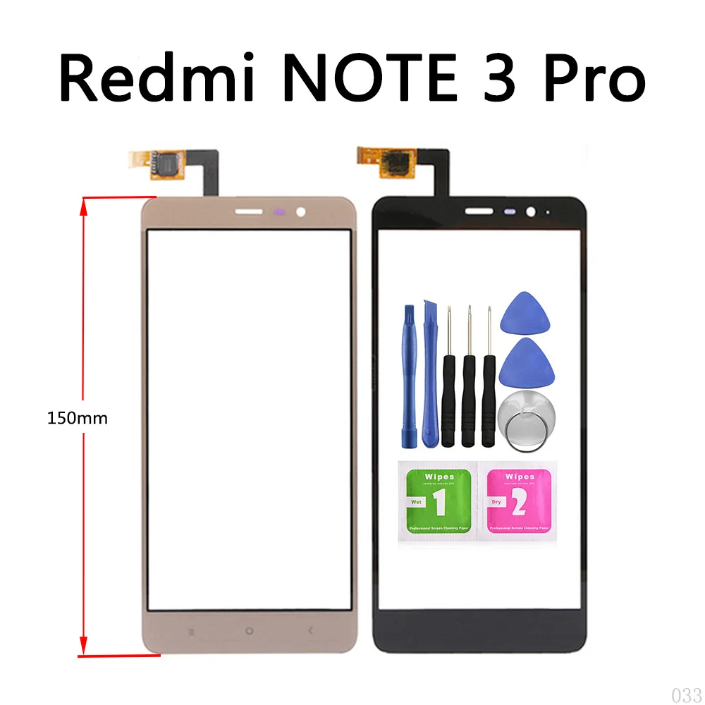 Сенсорный экран для Xiaomi Redmi Note3 Pro Note2 Note1 сенсорный ЖК-дисплей стеклянный