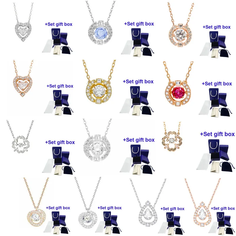 

SHigh качественные ювелирные изделия XL047, простое современное модное классическое круглое ожерелье в форме сердца с бриллиантами.