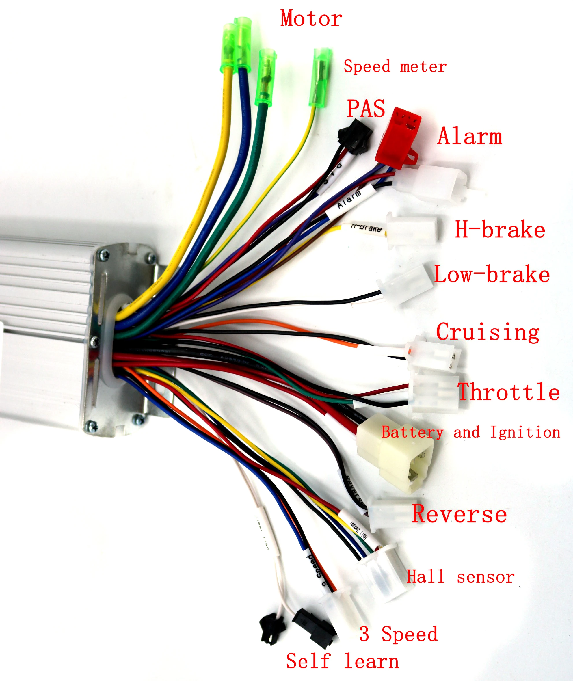 Контроллер бесщеточного двигателя GREENTIME 36 В/48 В 500 Вт/600 Вт 30amax BLDC двухрежимный