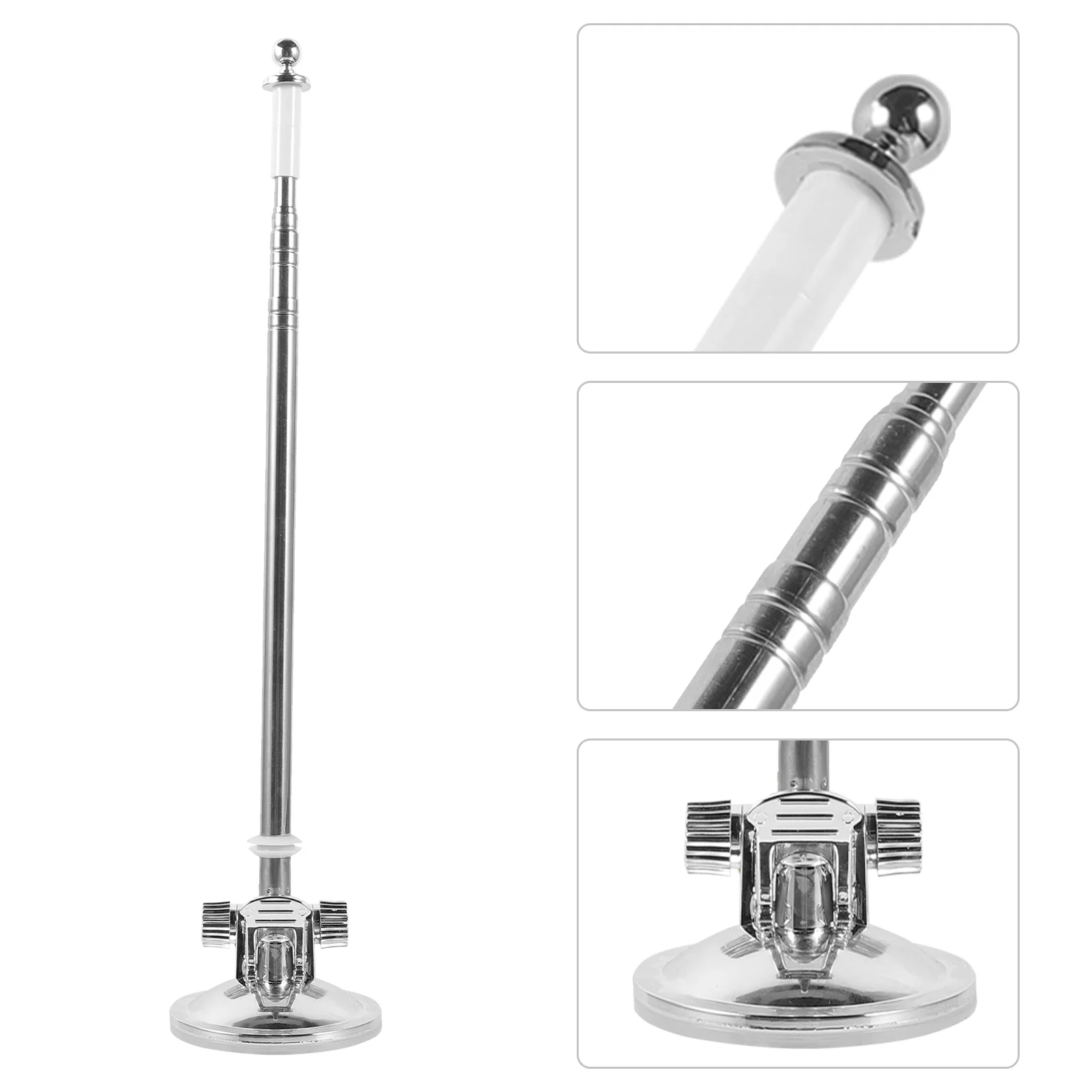 

Suction Cup Flagpole Holder Car Supplies Holders Bracket Mounting Stand Metal Durable House