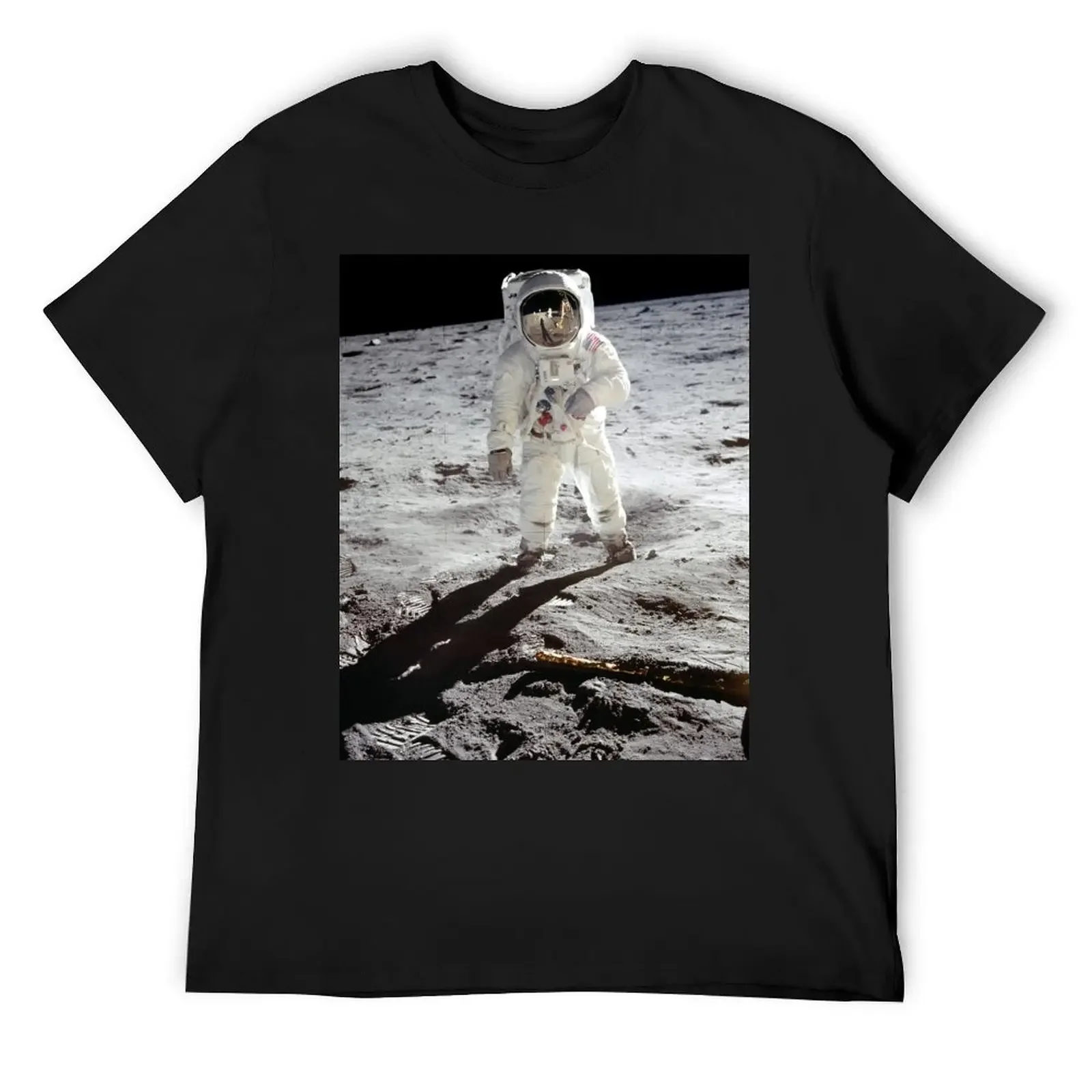 Футболка Buzz Aldrin on the Moon одежда больших размеров с героями аниме мужские рубашки