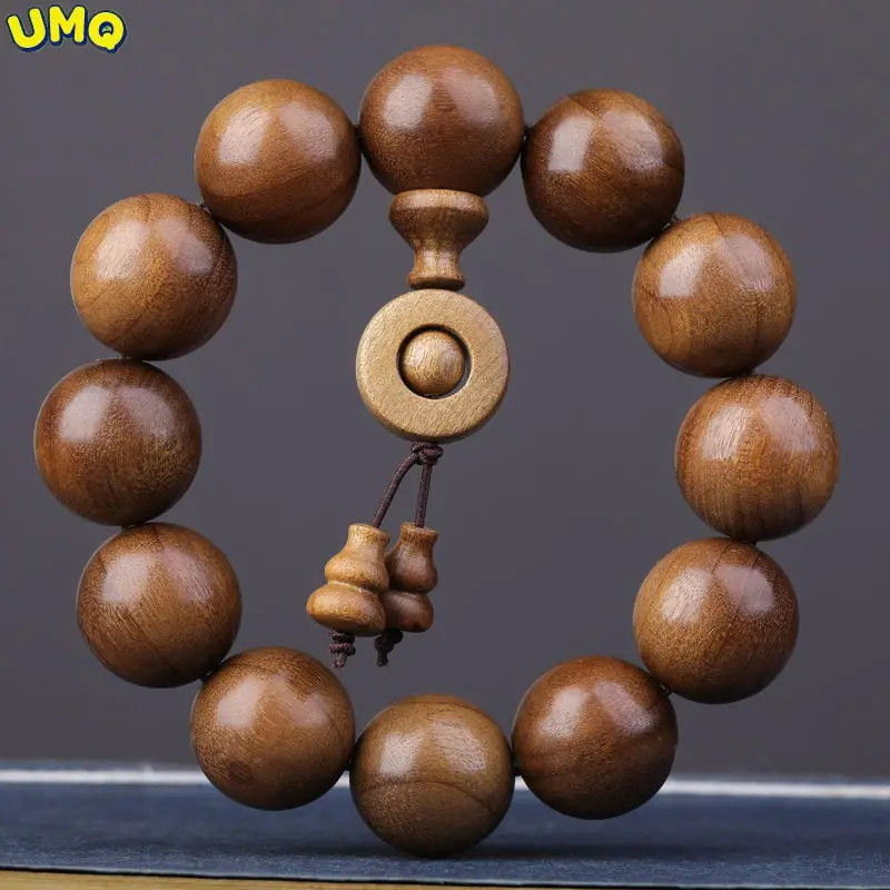 

Gold Nanmu Bracelet 108 Wooden Beads Necklace Bracelet Men's and Women's Buddha Beads Bracelet Beads