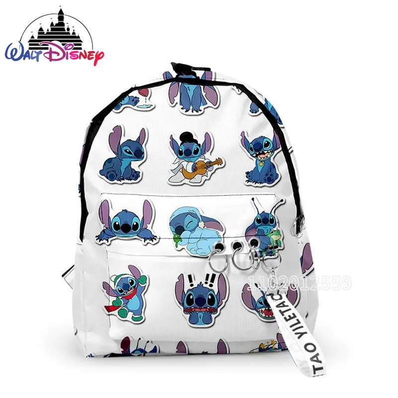 Disney 2023 New Children's Backpack Stitch Cartoon Boys' and Girls' Backpack High Quality 3D Style Fashion Mini Women's Backpack
