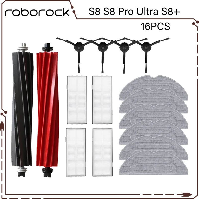 

Запчасти для роботов-пылесосов Roborock S8