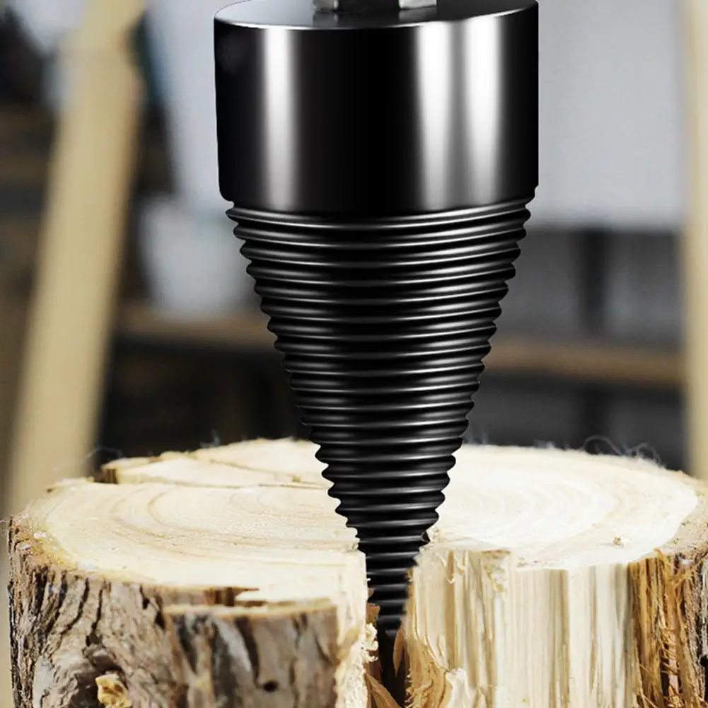 

Firewood Chopper Chop Wood Drill Bit Splitting Tool Household Splitting Cone Tool Splitters Wood Log J9G1