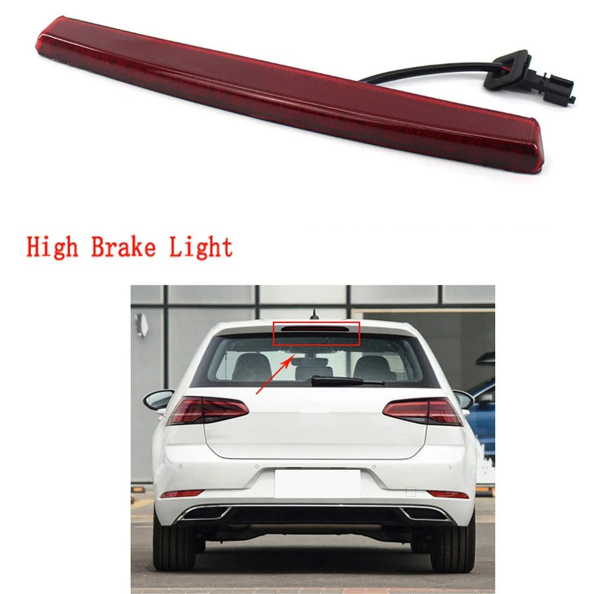 1К 6945097 Ф E Высоко установленный стоп-сигнал Третий автомобильный для Volkswagen Golf 5V GTI