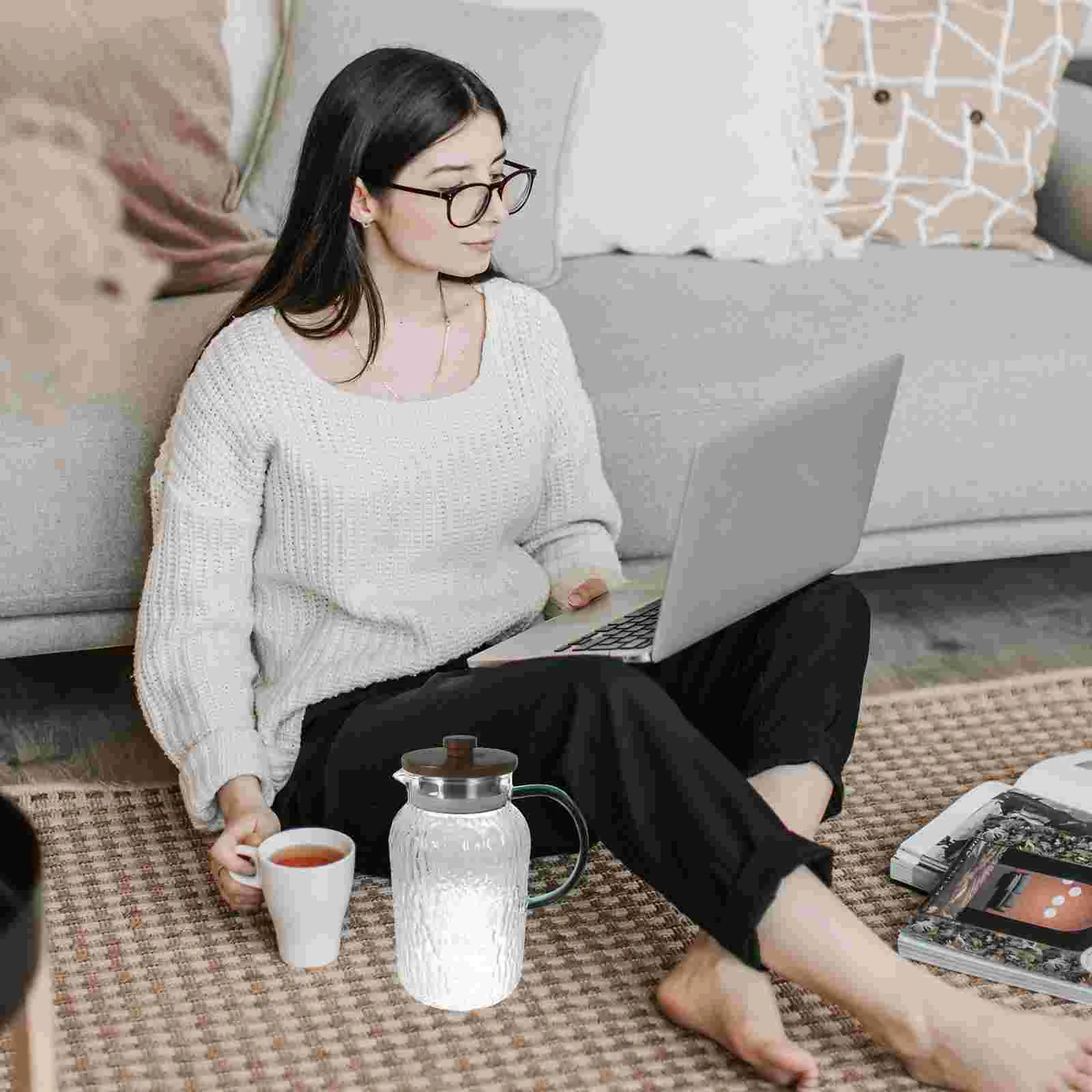 

Juice Pitcher Homemade Beverage Pitcher Tea Pitcher Glass Beverage Container