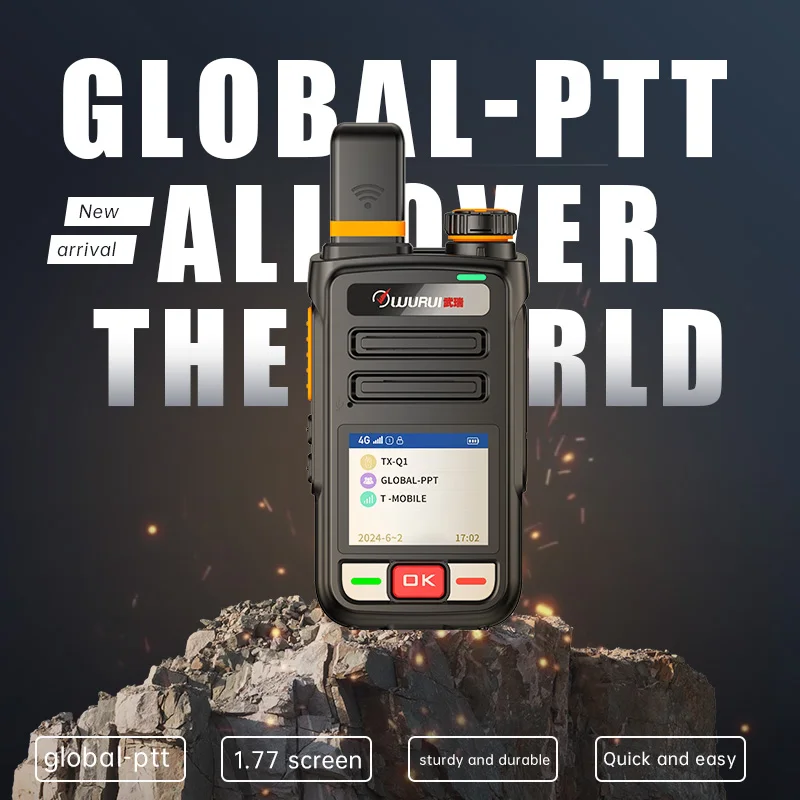 Wurui 4G N9 global-ptt POC walkie talkie интернет двухстороннее радио commutator Дальний диапазон GSM