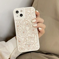 ekoneda cute daisy flower case for iphone 13 11 12 pro xs max xr x silicone case floral soft protective phone cover for women