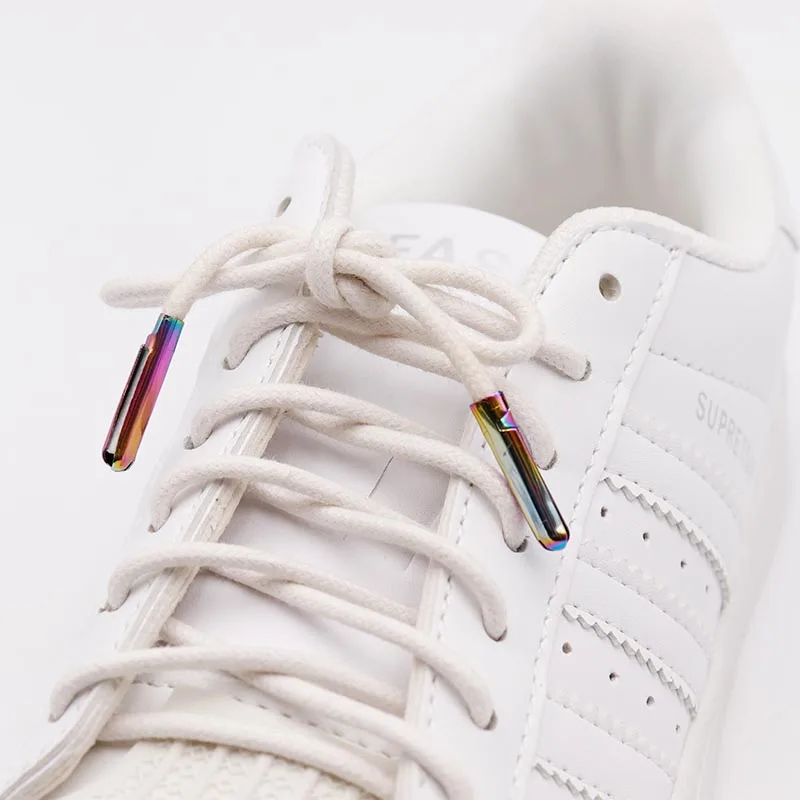 100pcs Wholesale Coolstring Metal Aglets 22.4*4MM Electroplating Gradient Lacet Tips Mouth Open Cordon Decorative Plating Heads