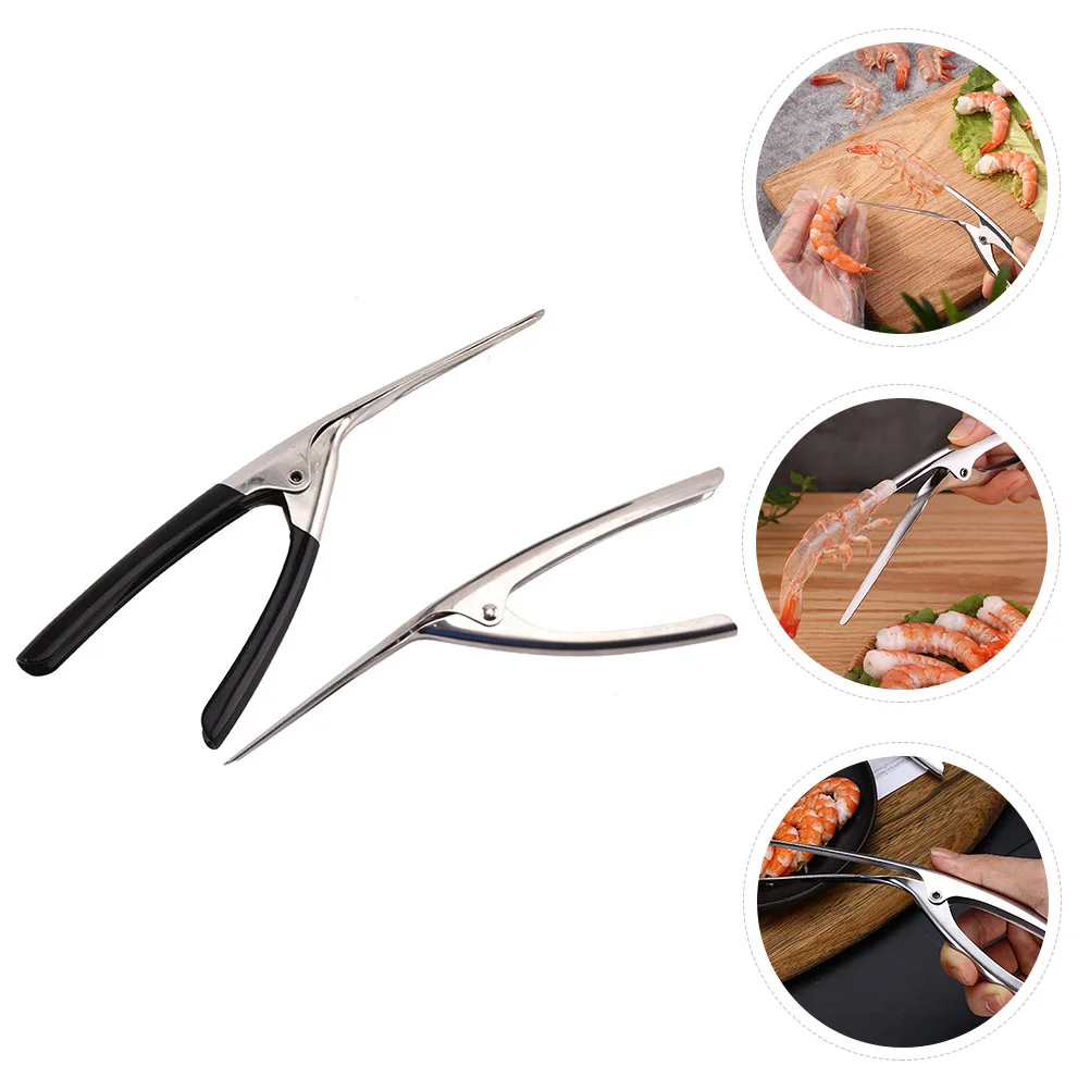 

Shrimp Peeler Crab Seafood Prawn Opener Tool Deveiner Shell forks Leg Scissors Peeling Steel Stainless Electric