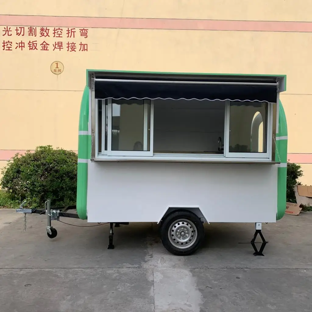

2022 2.8 meter food truck /fast food street food cart on sale