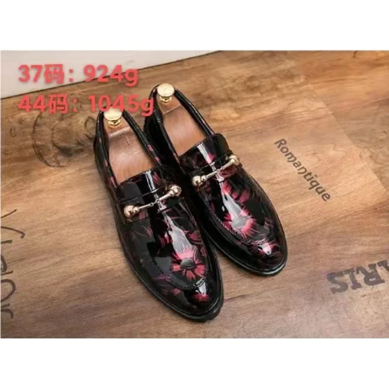 

Autumn Men's Shoes Casual Business Wear Black Leather Shoes Big Head Shoes Korean Style round Toe Work Suit Me