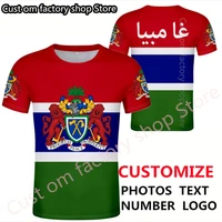 gambia t shirt diy free custom name number gmb t shirt print text flag french country arabic islam nation arab gm photo clothing