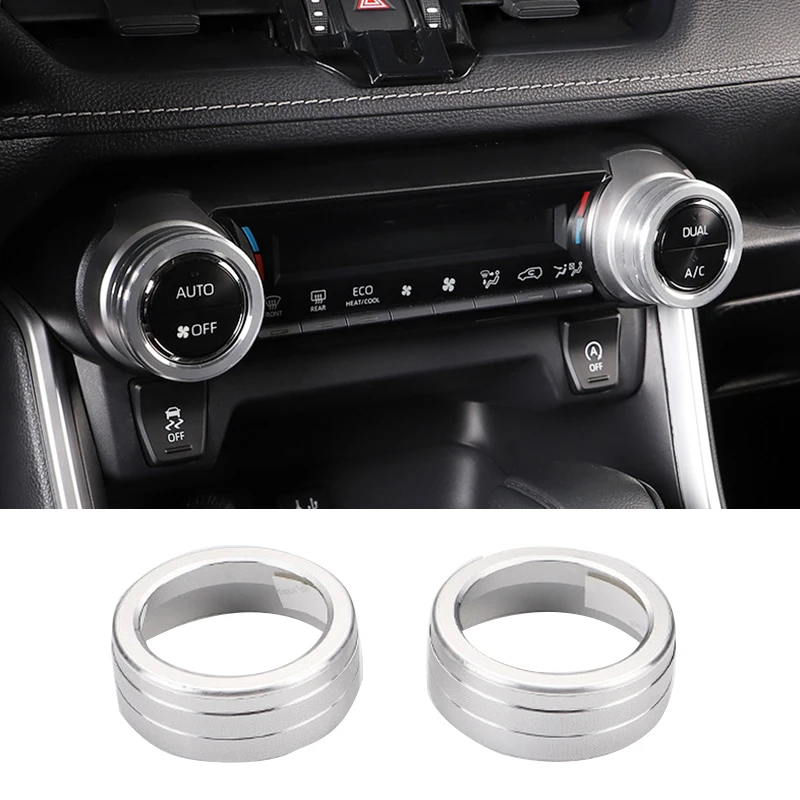 

Для Toyota RAV4 XA50 RAV 4 Hybrid 2019 2020 2021 2022 2023 кнопки переключения автомобиля переменного тока, кольца, радио, аудио ручка, отделка крышки