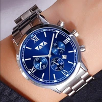 2022 new fashion business mens watches calendar waterproof quartz top brand luxury stainless steel sport clock men wristwatches