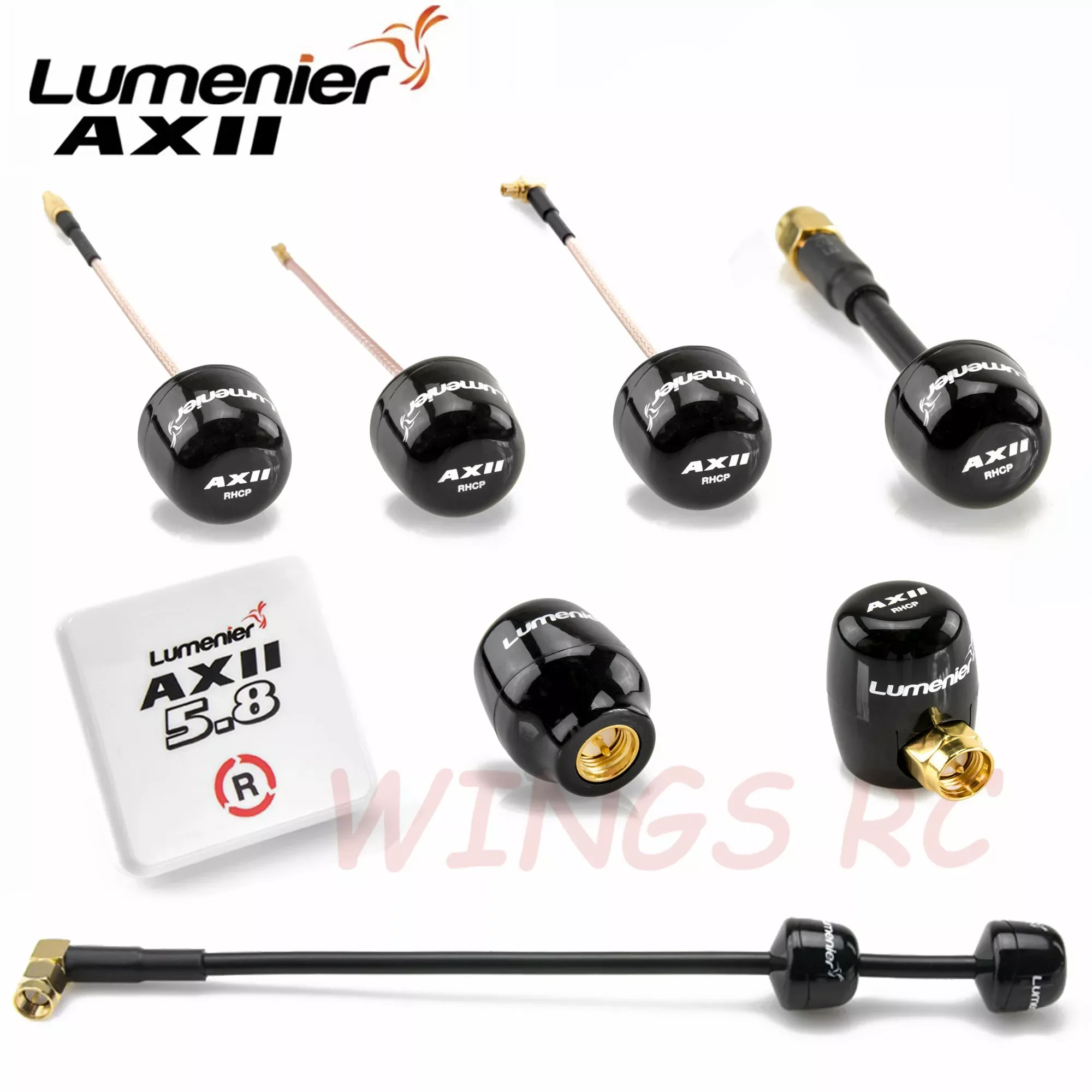 

AXII 2 5.8GHz 2.2dBi Gain FPV Antenna SMA /UFL/Straight/Angle MMCX/Stubby/Long Range Antenna For FPV Racing Drone
