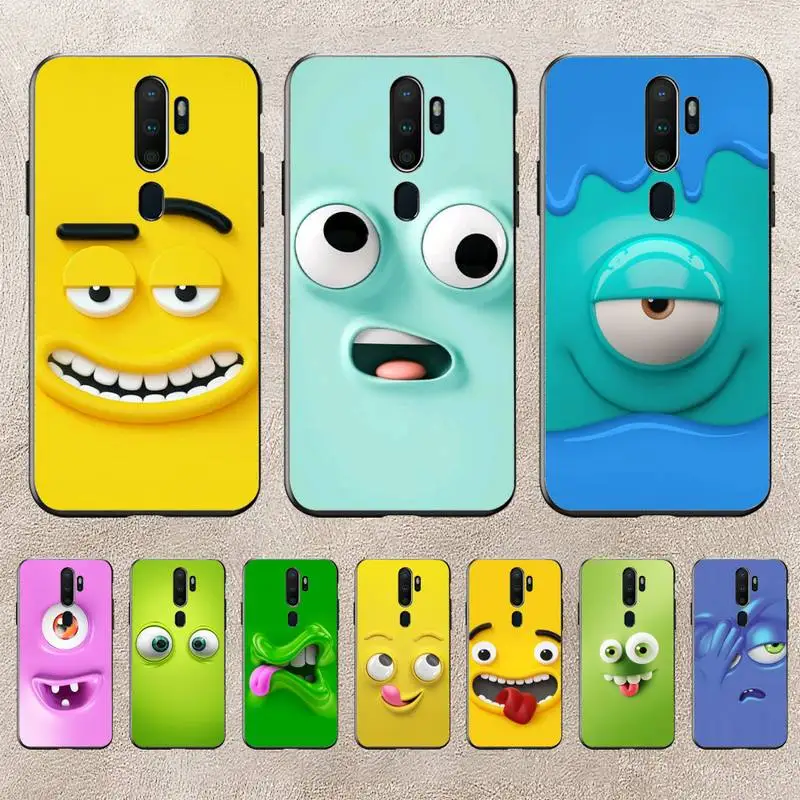 

Funny Cartoon Face Phone Case For Redmi 9A 8A 6A Note 9 8 10 11S 8T Pro Max 9 K20 K30 K40 Pro PocoF3 Note11 5G Case