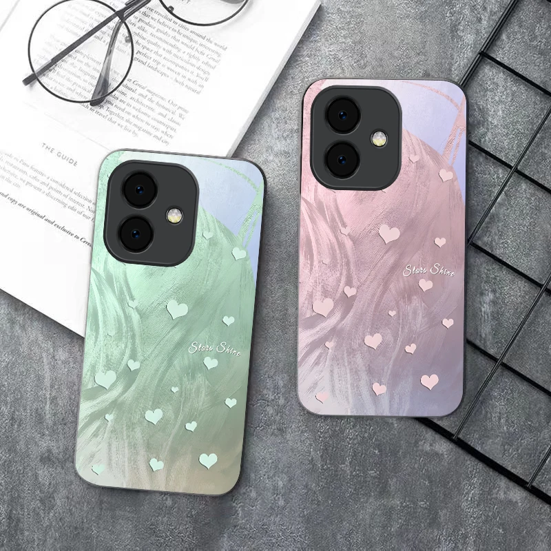Светящийся в темноте стеклянный чехол для телефонов Oppo A40, A54s, A16, A98, A3x, A80, A74, A60, A17, A96, A93, A38, A18, A79, A58, A78, A73, A60, A3 (art.: 3920dbd017465) - 3920dbd017465