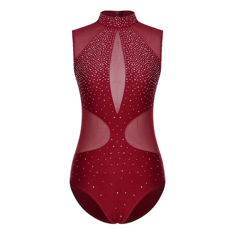 Женский купальник для фигурного катания балета и танцев художественная