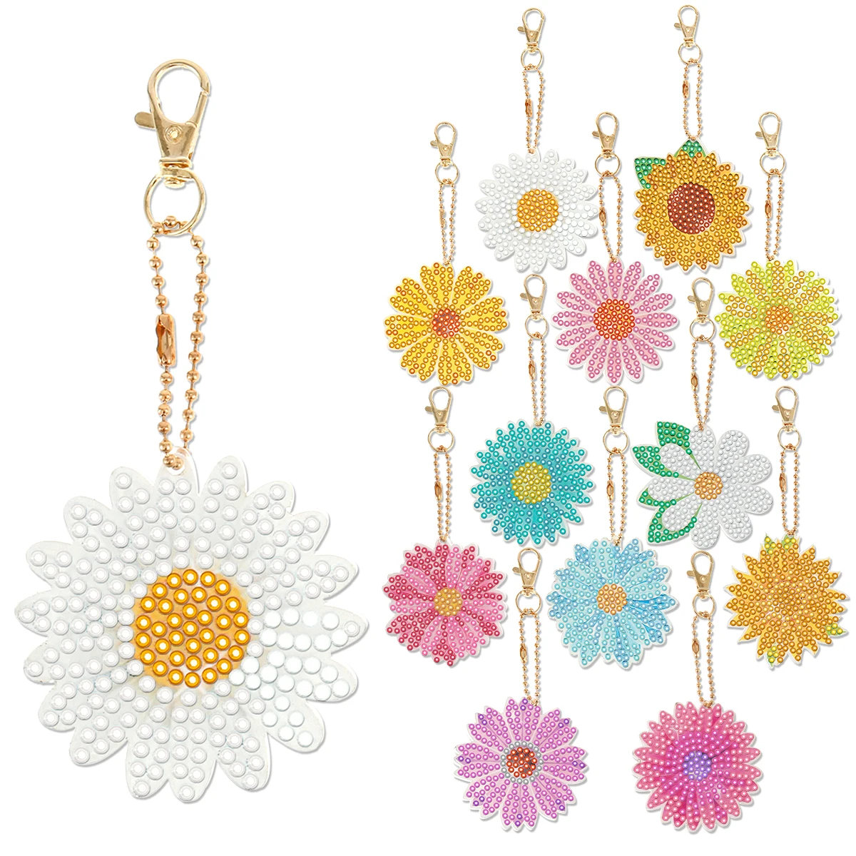 

12 шт., брелок для ключей с бриллиантами