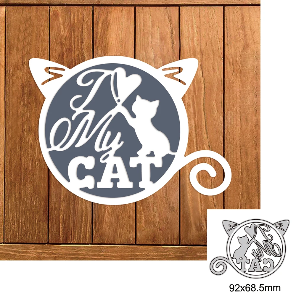 

Cute Cat Sign Metal Cutting Dies For DIY Scrapbook Cutting Die Paper Cards Embossed Decorative Craft Die Cut New 2023 Arrival