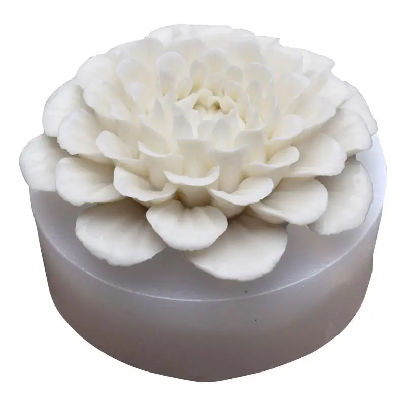 

Dahlia Flower Silicone Mold 3D Craft Soap Resin Clay Molds Chocolate Cupcake Topper Fondant Cake Decorating Tools 45a