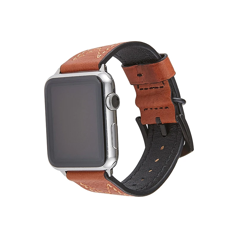 

Индивидуальные мужские и женские часы с кожаным ремешком, дизайнерский деловой ремешок для часов Apple