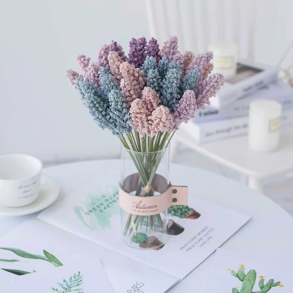 Лавандовая пена букет невесты искусственная ваза для домашнего декора свадебные