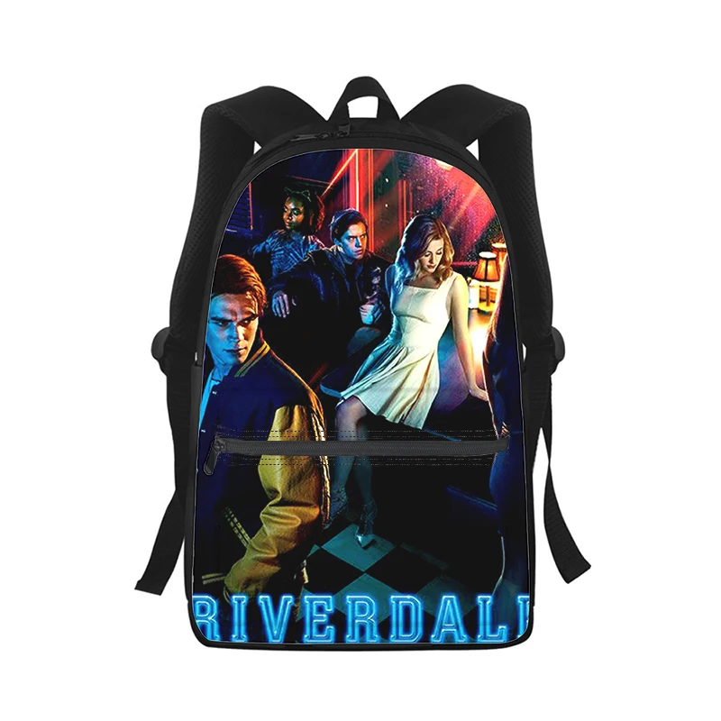 TV Riverdale Men Women Backpack 3D Print Fashion Student School Bag Laptop Backpack Kids Travel Shoulder Bag
