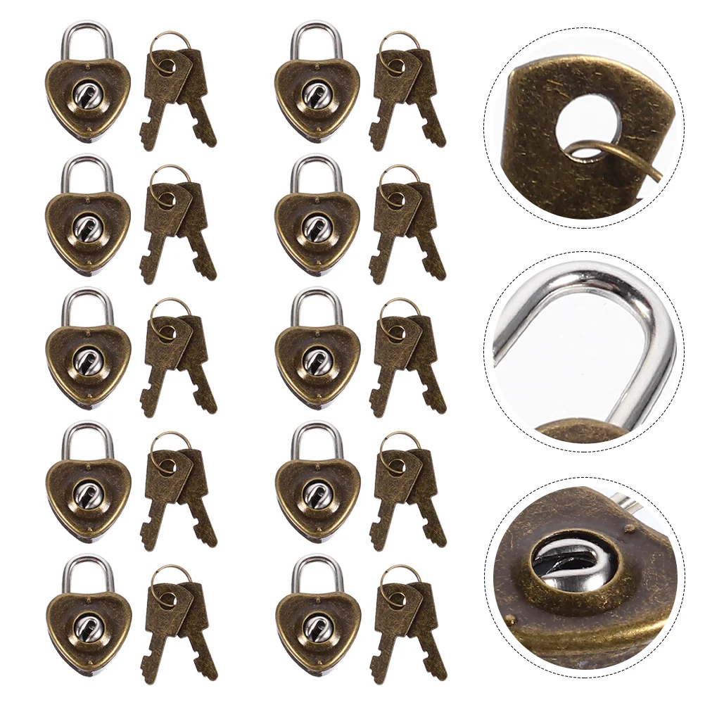 

Padlock Lock Padlocks Key Box Old Mini Vintage Jewelrywith Heart Style Lovefashioned Diaryheavy Latchlockcabinet Travel Locks