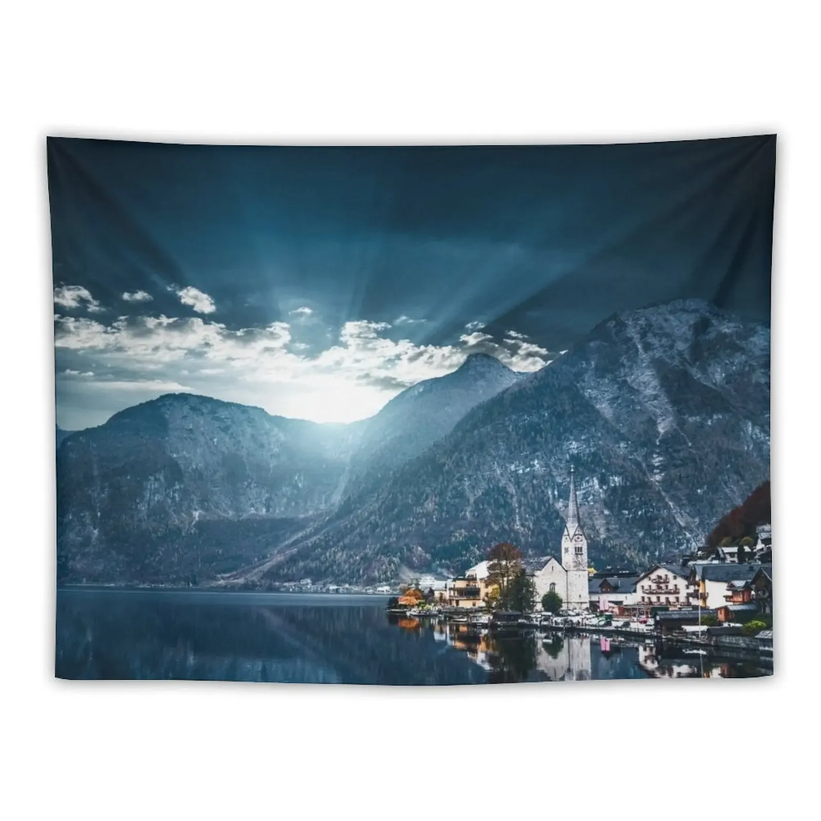 Настенный гобелен в австрийских Альпах настенное украшение подвесной Декор