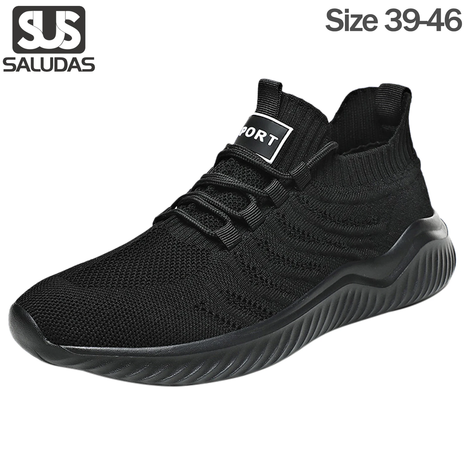 

SALUDAS Summer Breathable Mesh Sneakers Men Casual Shoes Fashion Lightweight Walking Sport Shoe Comfortable Lace-up Men Trainers