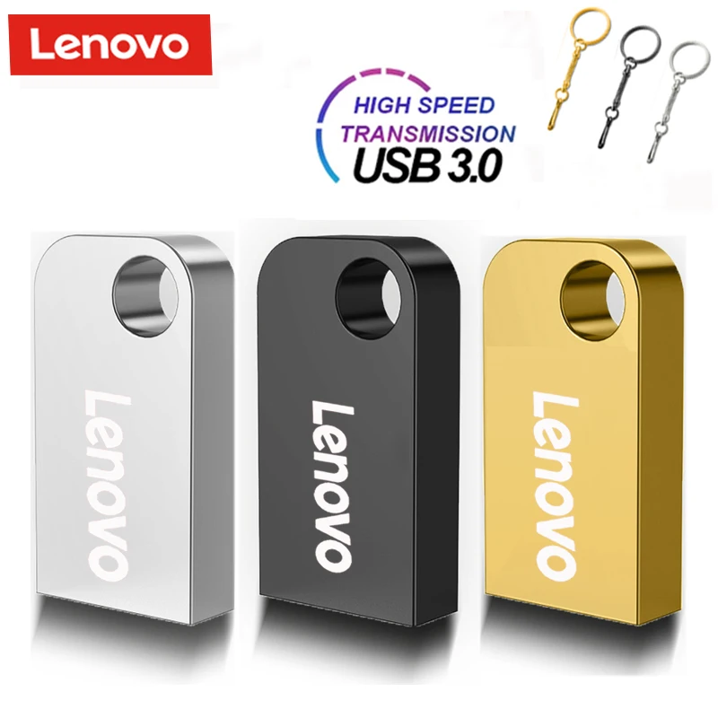 

Lenovo Mini Pen Drive Memory USB Flash Drives 2TB 1TB 512GB Metal TYPE C OTG High Speed Usb 3.0 Waterproof Pendrive Stick New