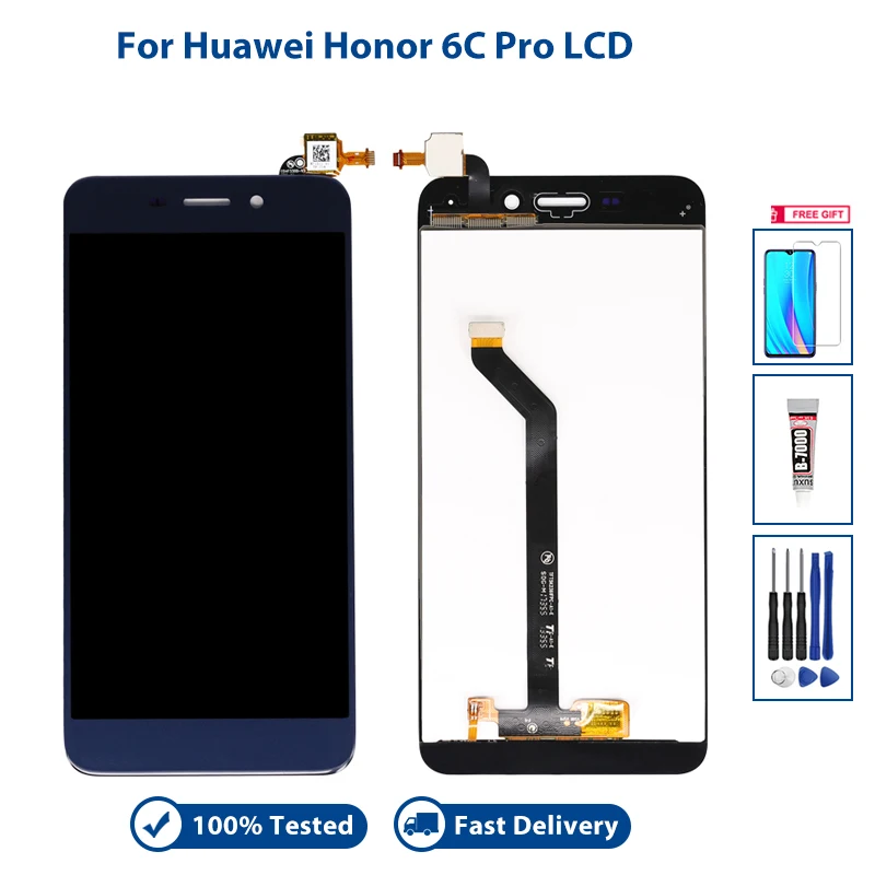 Новый ЖК-дисплей 5,2 дюйма для huawei Honor 6C pro, ЖК-дисплей, сенсорный экран, дигитайзер, в сборе для honor 6c pro JMM-L22 AL00 TL00