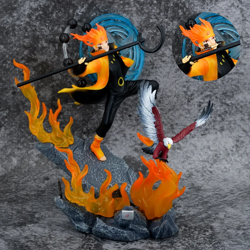 

28CM Naruto Shippuuden Anime Figure Uzumaki Naruto Figurine 6 Paths Sage Mode Statue Pvc Action Figure Collectible Model Gift
