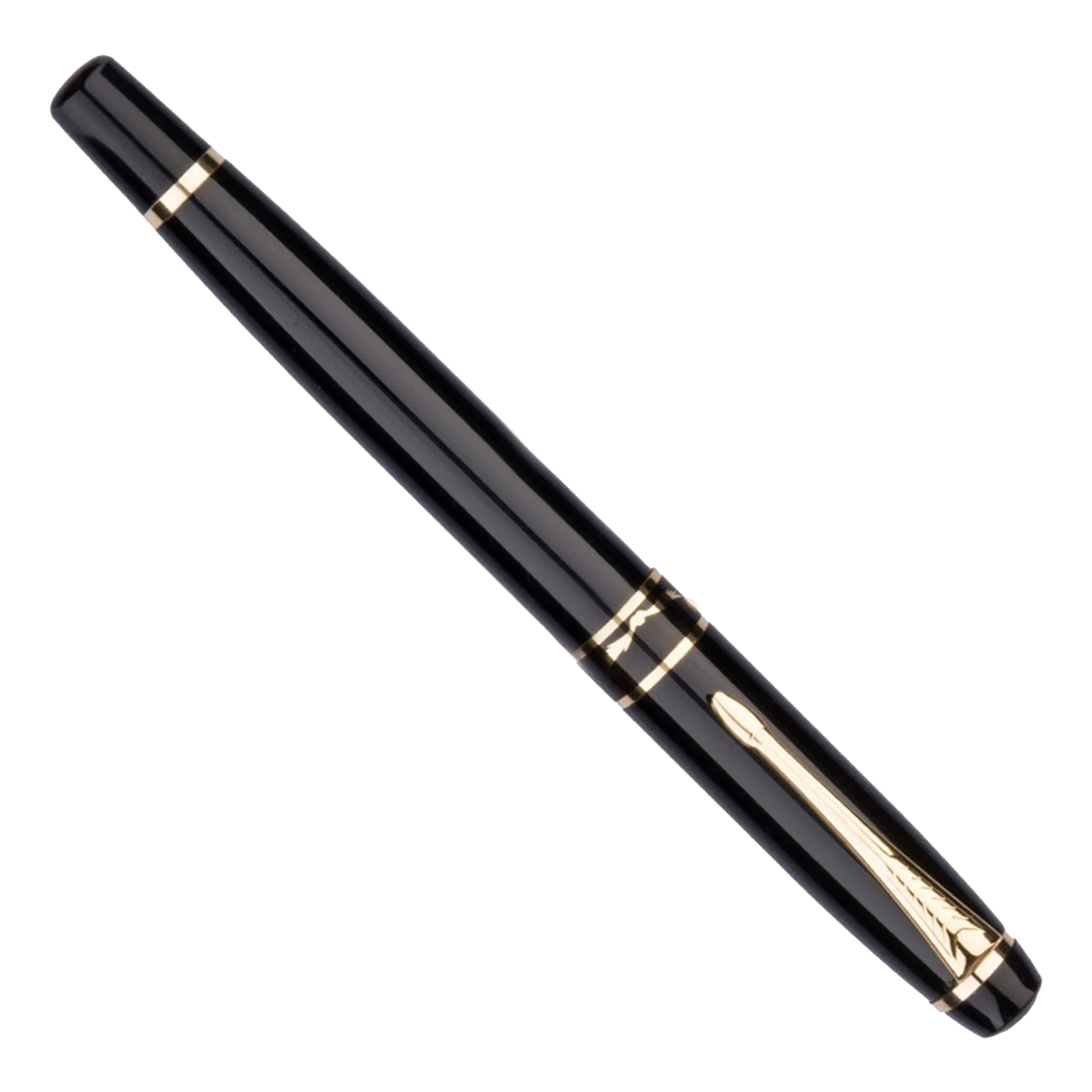 

Перьевая ручка Hero 1501 металлическая, с черными наконечниками, 0,5 мм