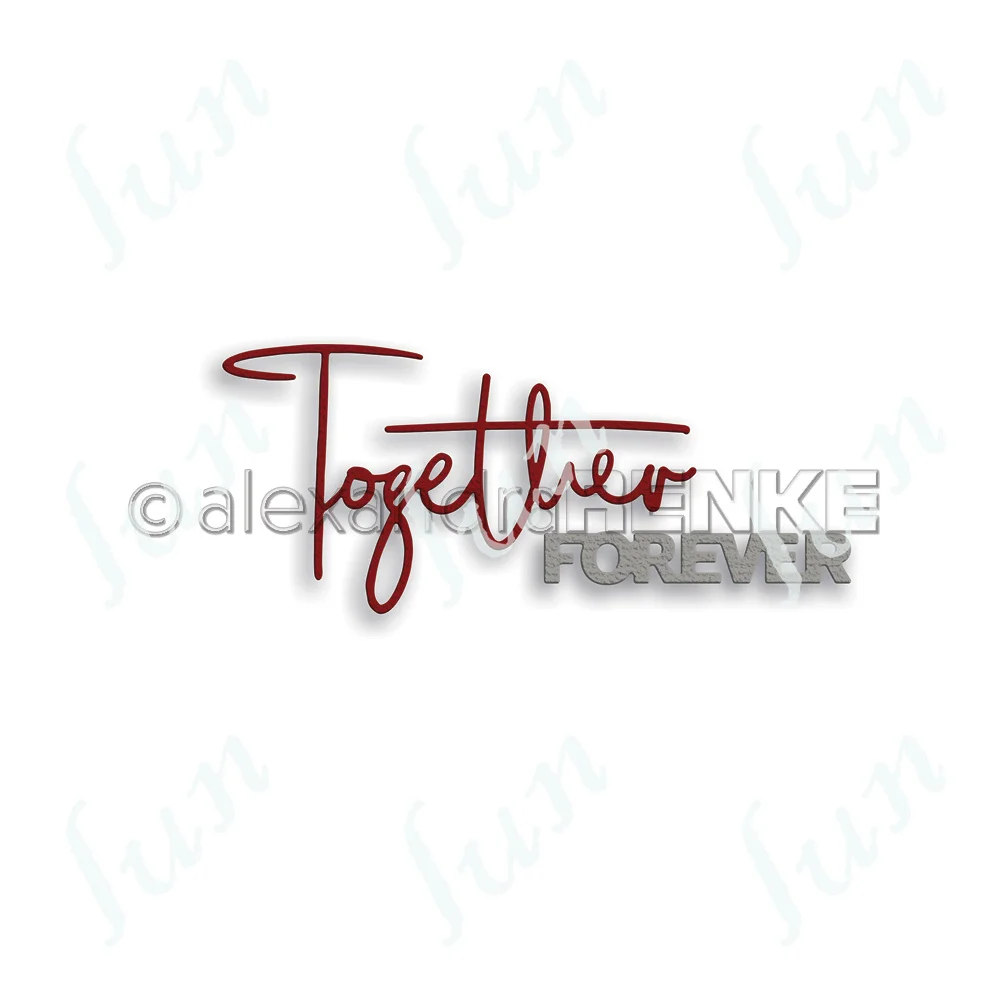 

Together Forever Molds New Paper Craft Metal Cutting Dies Diy Greeting Cards Scrapbooking Diary Decoration Embossing Knife Mould