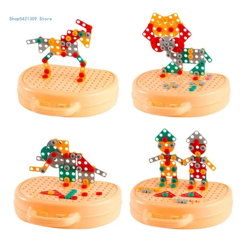 Инженерный строительный набор игрушка для детей обучающая координации рук и