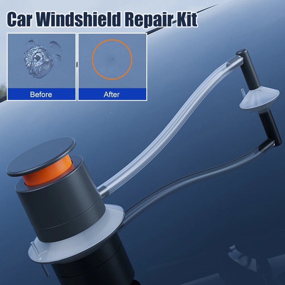 

Car Glass Repair Kit Windshield Repair Tool Pump Type Car Styling Auto Windscreen Repair Kit for Chip Crack Star-Shaped Crescent