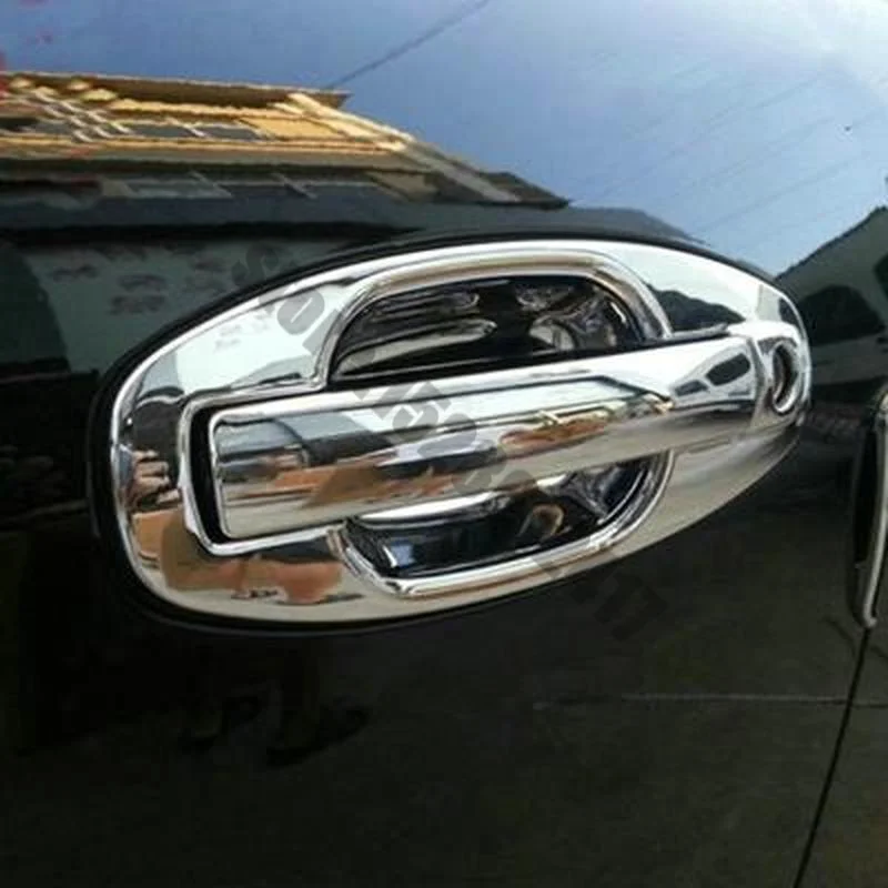 

Стайлинг автомобиля для Hyundai Santa Fe 2001 2002-2015 ABS хромированные покрытия для дверных ручек trim + наклейка на чашку аксессуары для автомобиля