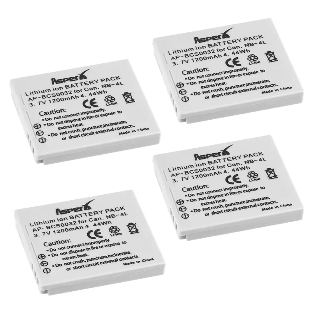 Аккумулятор для Canon IXUS 30 40 50 55 60 65 80 100 I20 110 115 120 130 IS 117 220 225 230 HS