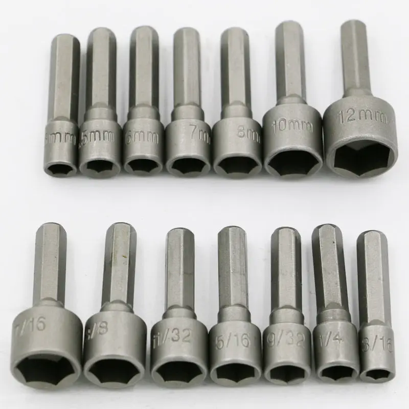 

9pcs 14Pcs Hexagon Nut Driver Drill Bit Socket Screwdriver Wrench Set Drill Bit Adapter for Electric Screwdriver Handle Tools